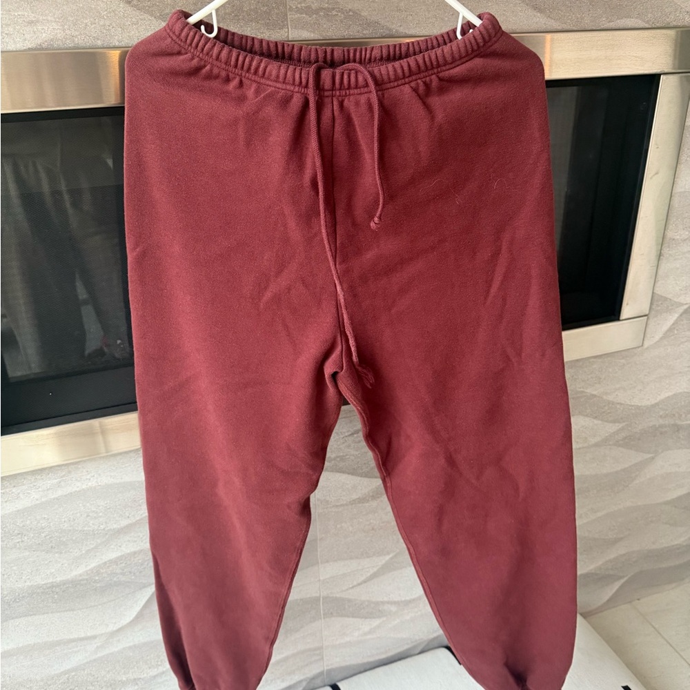Skims Burgundy Sweatpant joggers
